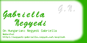 gabriella negyedi business card